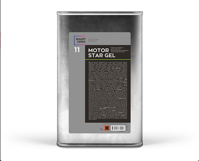 11 MOTORSTAR GEL - диэлектрический гидрофобный гель концентрат для мойки двигателя SmartOpen, 1л