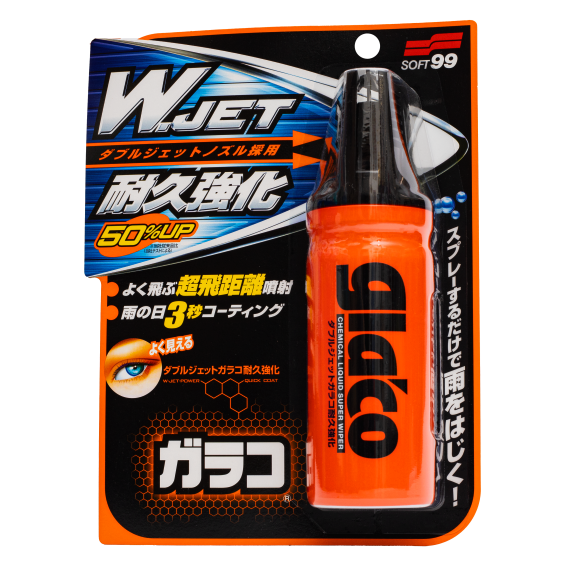 Антидождь Glaco "W" Jet Strong для стекол Soft99, 180 мл