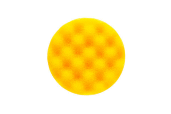 Поролоновый полировальный диск рельефный (желтый) Mirka, 135/150мм
