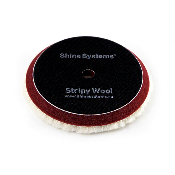 Stripy Wool Pad - полировальный круг из стриженого меха 75мм, Shine Systems